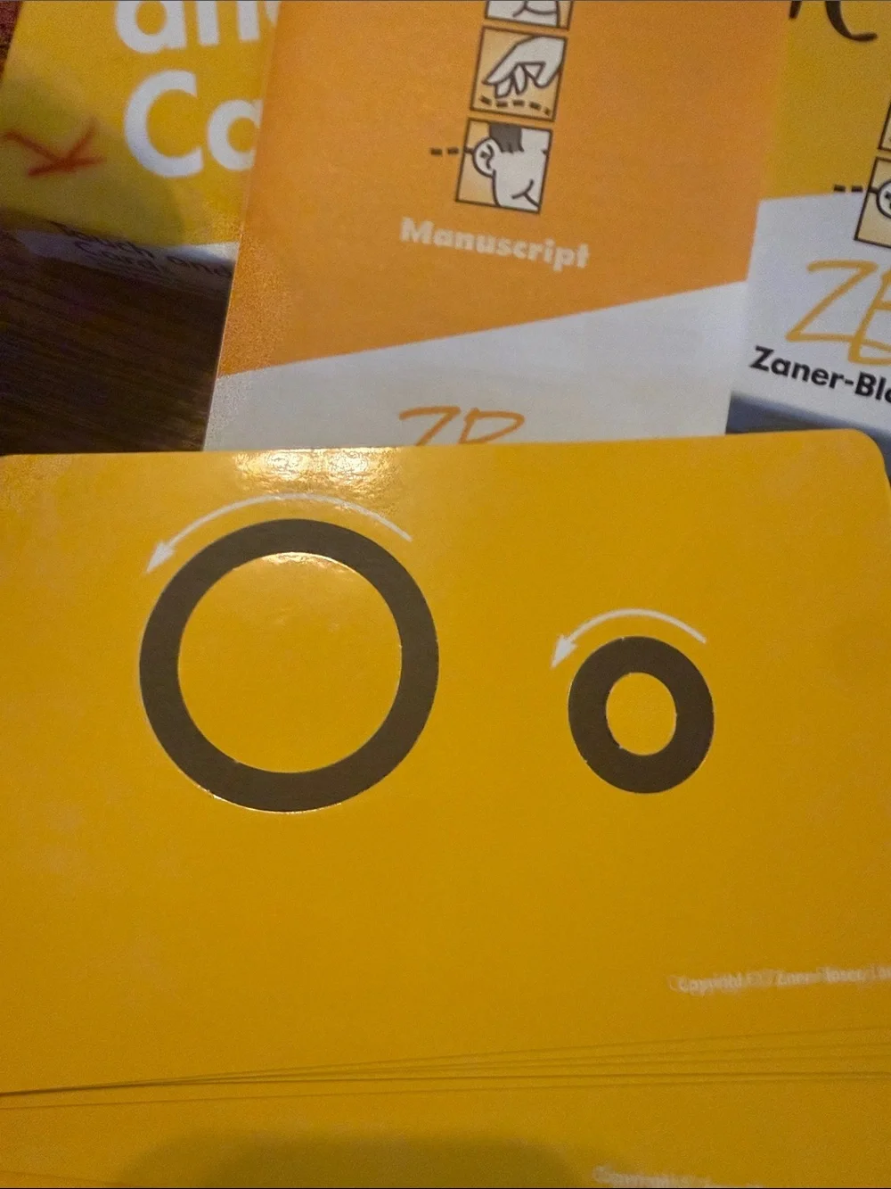 Touch and Trace Cards - Yellow Learning Cards